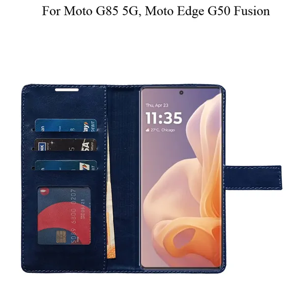 Blue_Premium_Flip_Cover_For_Moto_G85_5G,_Moto_Edge_50_Fusion_5G