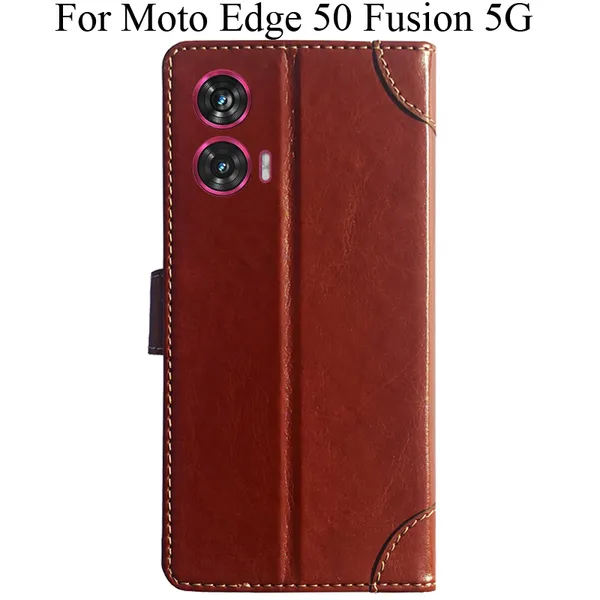 Brown_Premium_Flip_Cover_For_Moto_Edge_50_Fusion_5G