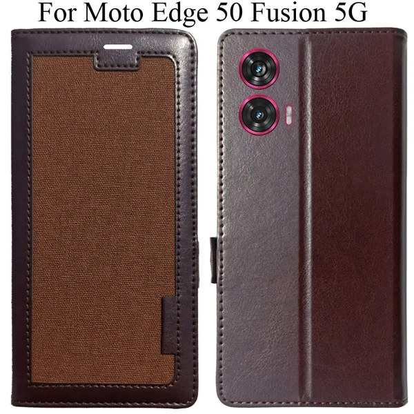 Brown_Premium_Flip_Cover_For_Moto_Edge_50_Fusion_5G