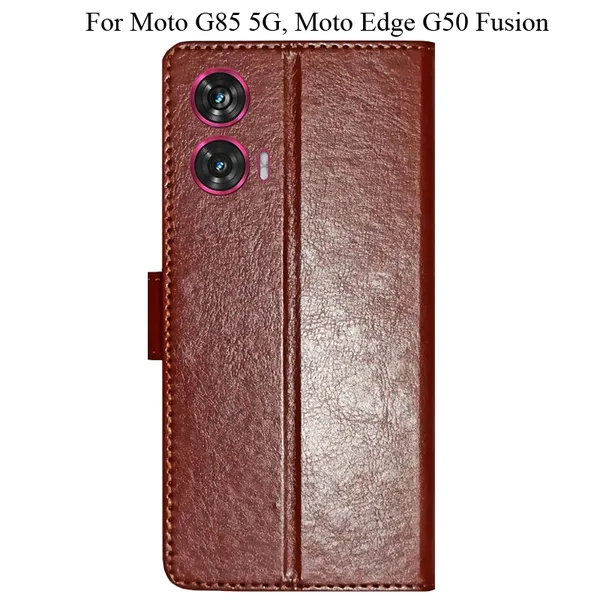 Brown_Premium_Flip_Cover_For_Moto_G85_5G,_Moto_Edge_50_Fusion_5G