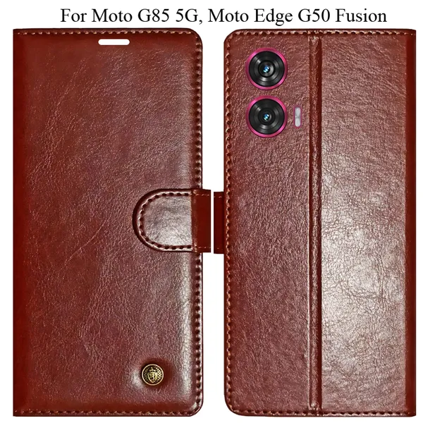 Brown_Premium_Flip_Cover_For_Moto_G85_5G,_Moto_Edge_50_Fusion_5G
