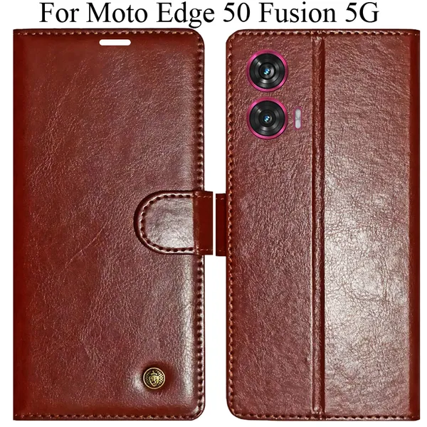 Brown_Premium_Flip_Cover_For_Moto_Edge_50_Fusion_5G