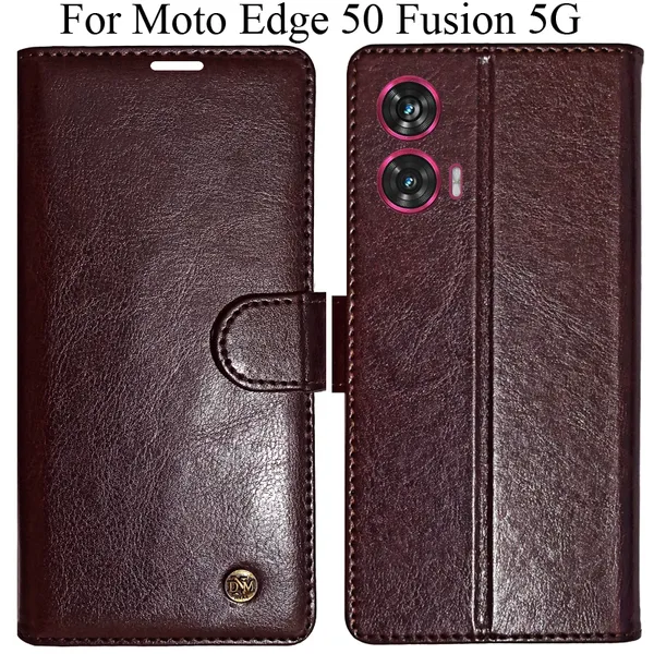 Beige_Premium_Flip_Cover_For_Moto_Edge_50_Fusion_5G
