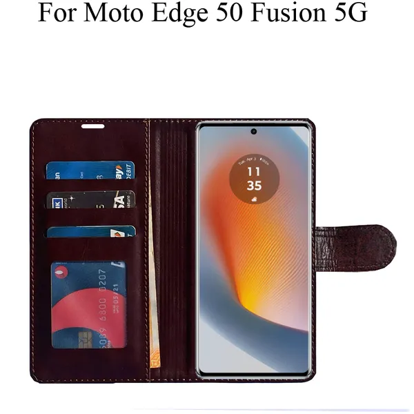 Beige_Premium_Flip_Cover_For_Moto_Edge_50_Fusion_5G
