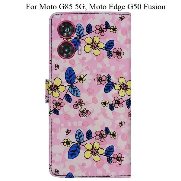 Pink_Premium_Flip_Cover_For_Moto_G85_5G,_Moto_Edge_50_Fusion_5G