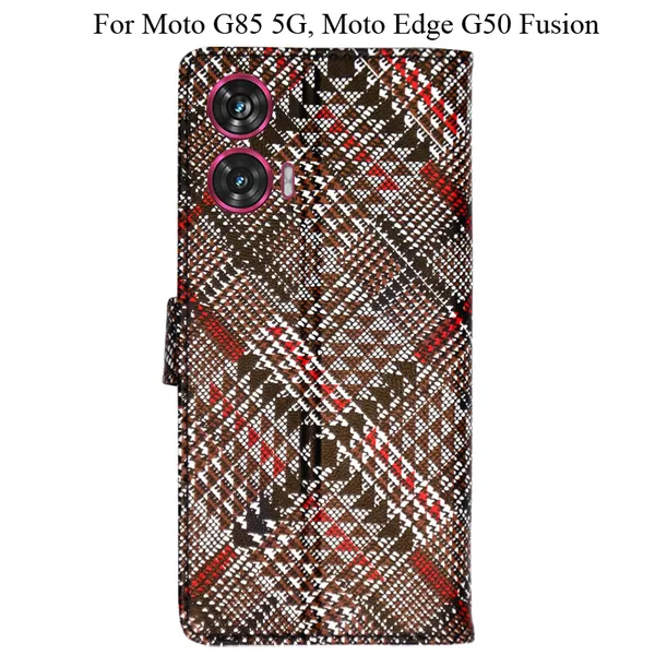 Red_Premium_Flip_Cover_For_Moto_G85_5G,_Moto_Edge_50_Fusion_5G