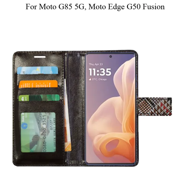 Red_Premium_Flip_Cover_For_Moto_G85_5G,_Moto_Edge_50_Fusion_5G