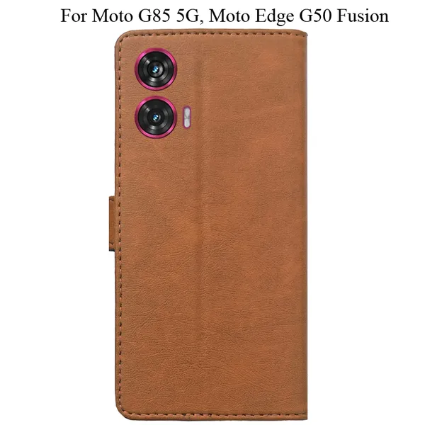 Brown_Premium_Flip_Cover_For_Moto_G85_5G,_Moto_Edge_50_Fusion_5G