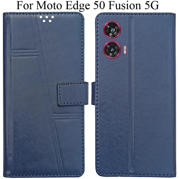 Blue_Premium_Flip_Cover_For_Moto_Edge_50_Fusion_5G