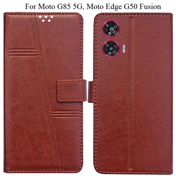 Brown_Premium_Flip_Cover_For_Moto_G85_5G,_Moto_Edge_50_Fusion_5G