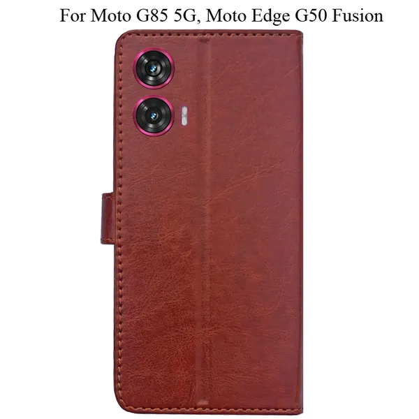 Brown_Premium_Flip_Cover_For_Moto_G85_5G,_Moto_Edge_50_Fusion_5G