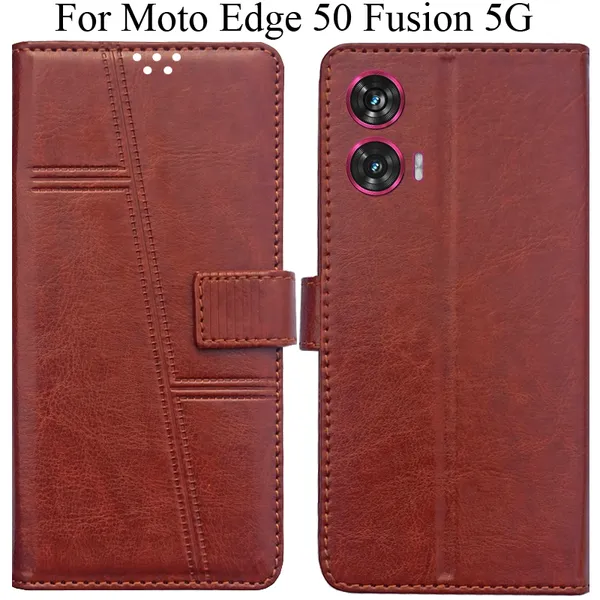 Brown_Premium_Flip_Cover_For_Moto_Edge_50_Fusion_5G