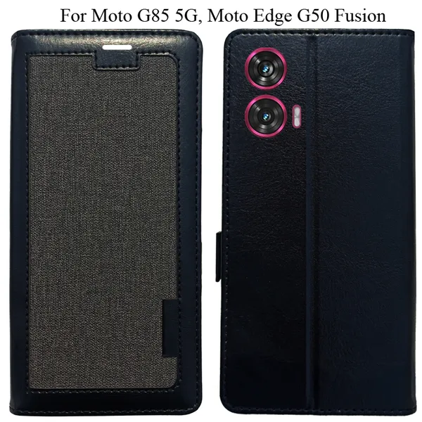 Black_Premium_Flip_Cover_For_Moto_G85_5G,_Moto_Edge_50_Fusion_5G