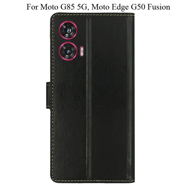 Black_Premium_Flip_Cover_For_Moto_G85_5G,_Moto_Edge_50_Fusion_5G