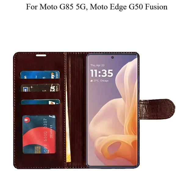 Brown_Premium_Flip_Cover_For_Moto_G85_5G,_Moto_Edge_50_Fusion_5G