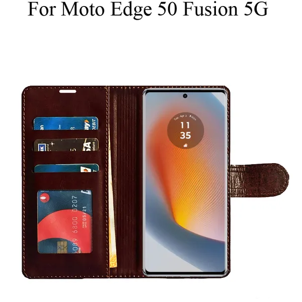 Brown_Premium_Flip_Cover_For_Moto_Edge_50_Fusion_5G