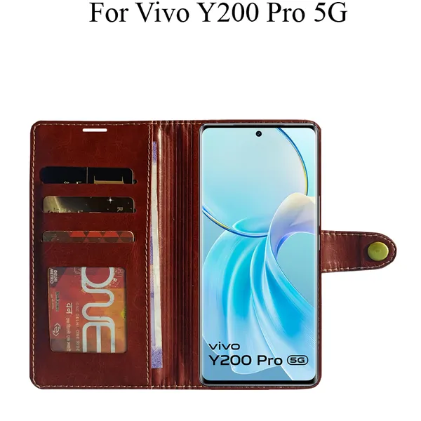 Brown_Premium_Flip_Cover_For_Vivo_Y200_Pro_5G