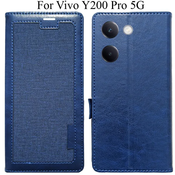 Blue_Premium_Flip_Cover_For_Vivo_Y200_Pro_5G