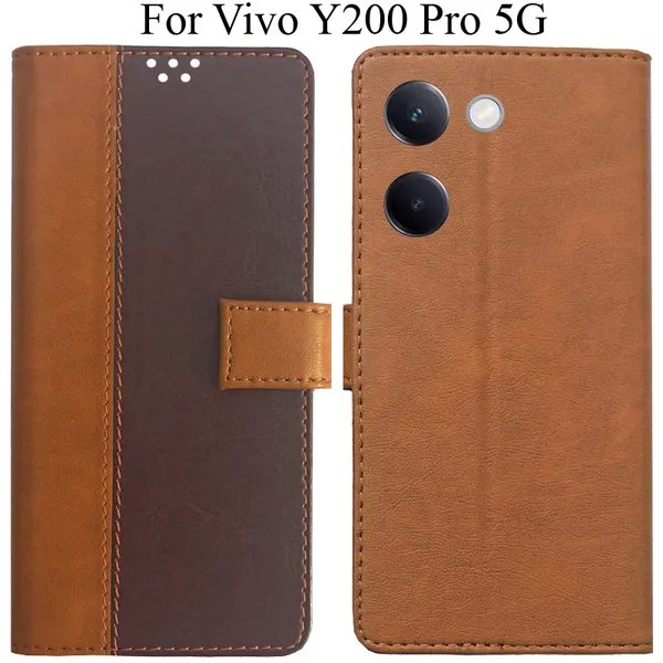 Brown_Premium_Flip_Cover_For_Vivo_Y200_Pro_5G