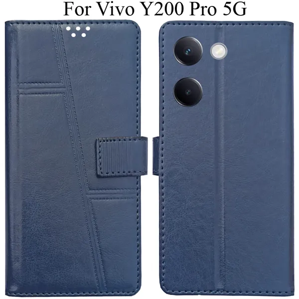 Blue_Premium_Flip_Cover_For_Vivo_Y200_Pro_5G