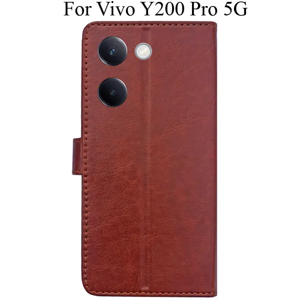 Brown_Premium_Flip_Cover_For_Vivo_Y200_Pro_5G