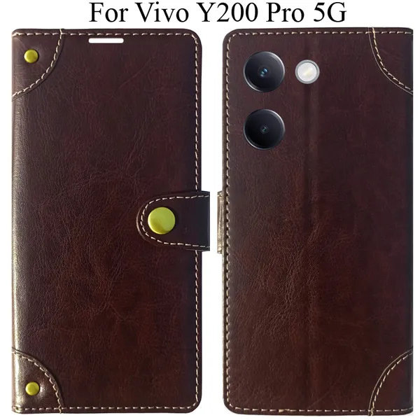 Beige_Premium_Flip_Cover_For_Vivo_Y200_Pro_5G