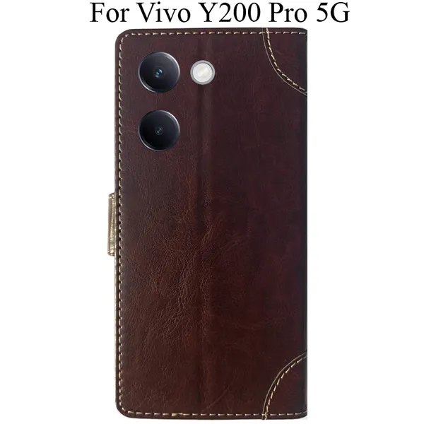 Beige_Premium_Flip_Cover_For_Vivo_Y200_Pro_5G