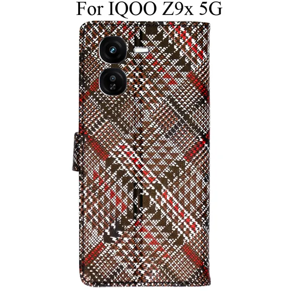 Red_Premium_Flip_Cover_For_Iqoo_Z9X_5G