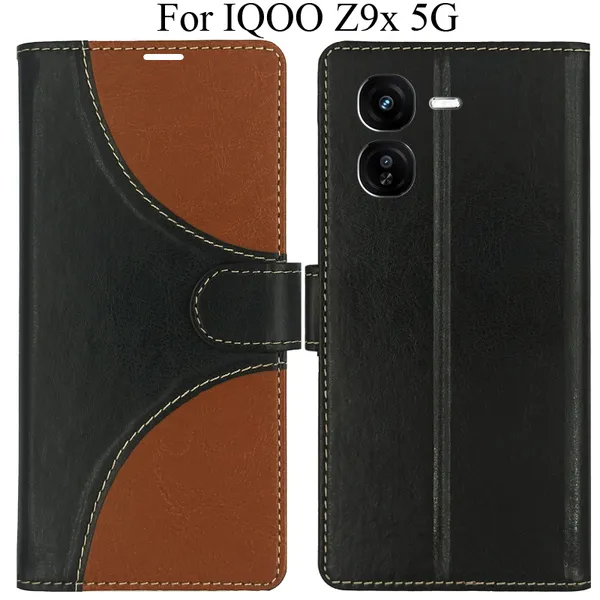 Black_Premium_Flip_Cover_For_Iqoo_Z9X_5G
