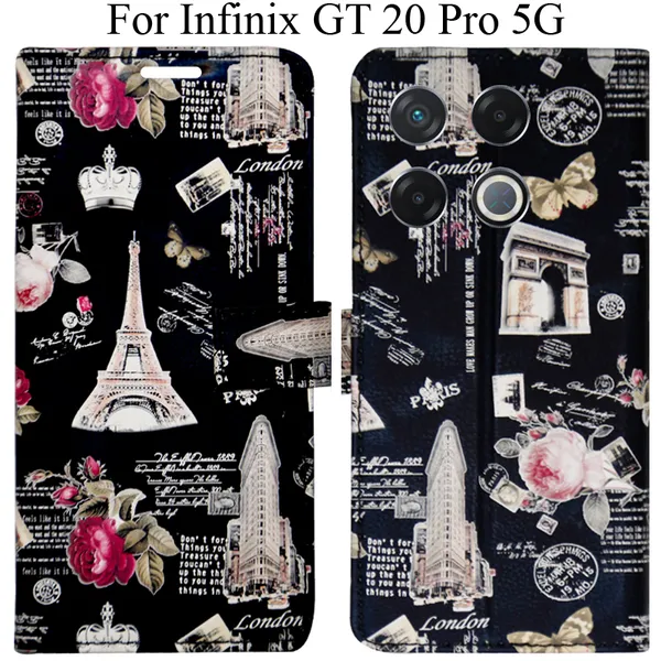 Black_Premium_Flip_Cover_For_Infinix_Gt_20_Pro_5G