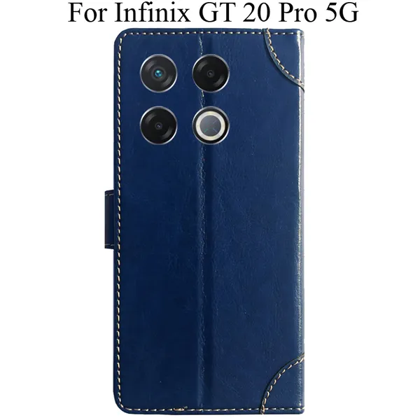 Blue_Premium_Flip_Cover_For_Infinix_Gt_20_Pro_5G