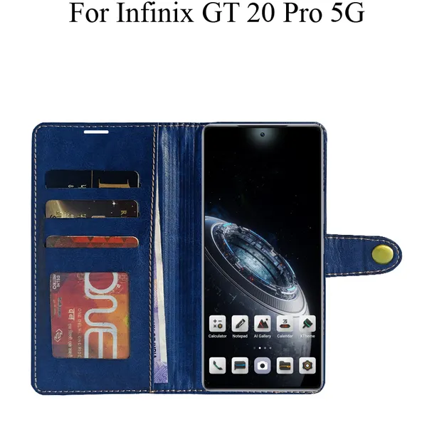 Blue_Premium_Flip_Cover_For_Infinix_Gt_20_Pro_5G