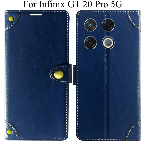 Blue_Premium_Flip_Cover_For_Infinix_Gt_20_Pro_5G