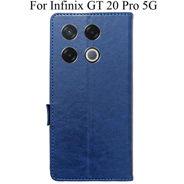Blue_Premium_Flip_Cover_For_Infinix_Gt_20_Pro_5G