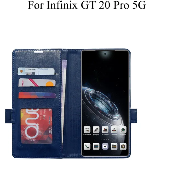Blue_Premium_Flip_Cover_For_Infinix_Gt_20_Pro_5G