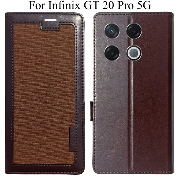 Brown_Premium_Flip_Cover_For_Infinix_Gt_20_Pro_5G