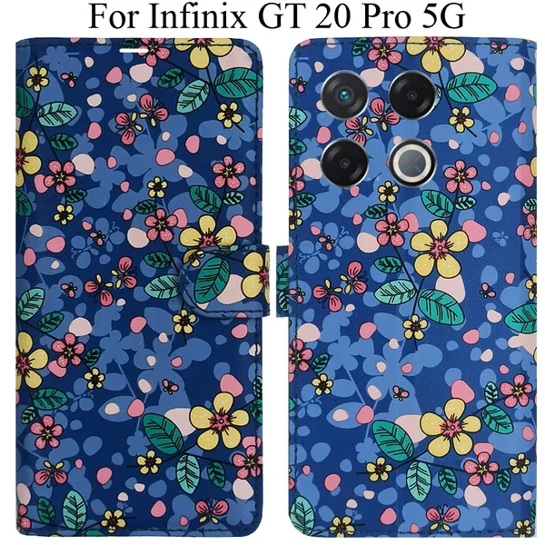 Blue_Premium_Flip_Cover_For_Infinix_Gt_20_Pro_5G