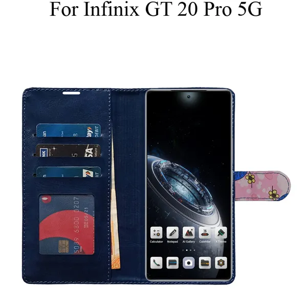 Pink_Premium_Flip_Cover_For_Infinix_Gt_20_Pro_5G