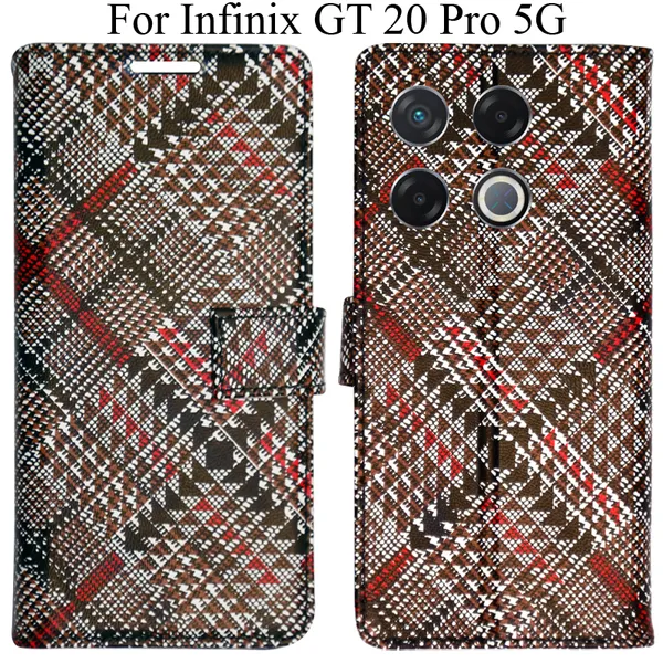 Red_Premium_Flip_Cover_For_Infinix_Gt_20_Pro_5G