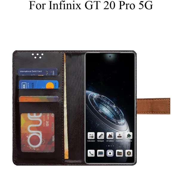 Brown_Premium_Flip_Cover_For_Infinix_Gt_20_Pro_5G