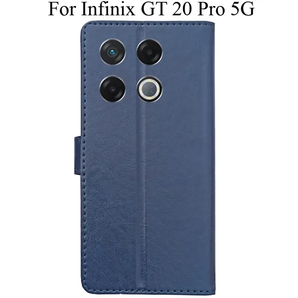 Blue_Premium_Flip_Cover_For_Infinix_Gt_20_Pro_5G