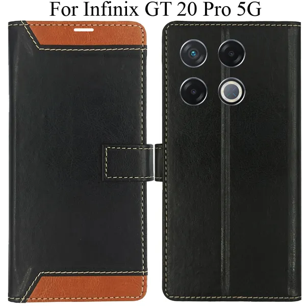 Brown_Premium_Flip_Cover_For_Infinix_Gt_20_Pro_5G
