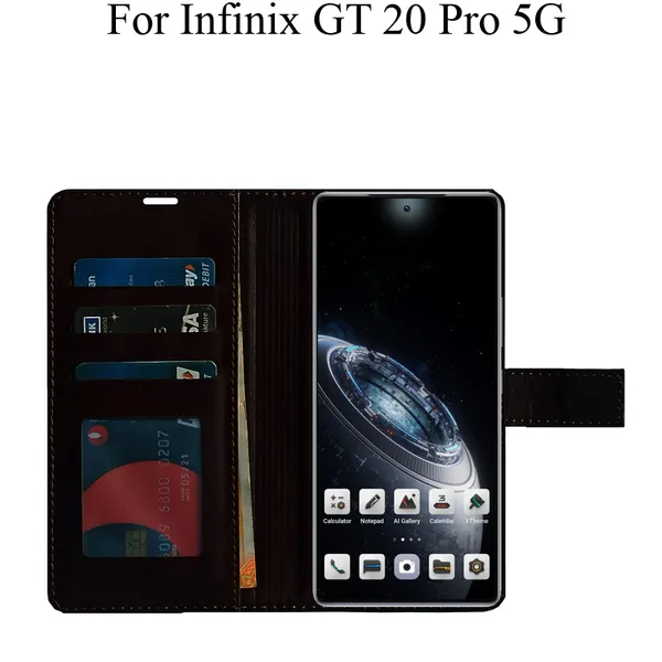 Brown_Premium_Flip_Cover_For_Infinix_Gt_20_Pro_5G