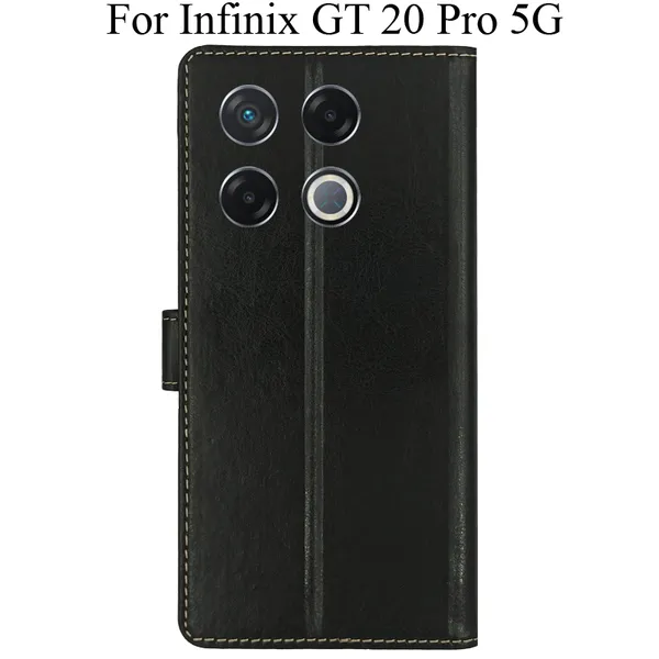 Brown_Premium_Flip_Cover_For_Infinix_Gt_20_Pro_5G