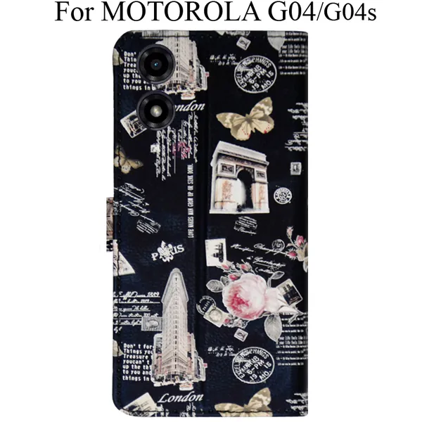 Black_Premium_Flip_Cover_For_Motorola_G04_Moto_G04S