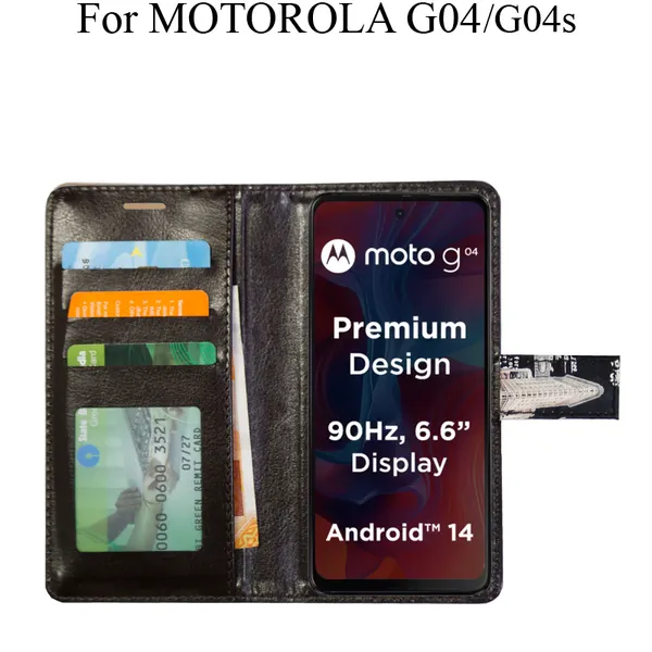 Black_Premium_Flip_Cover_For_Motorola_G04_Moto_G04S