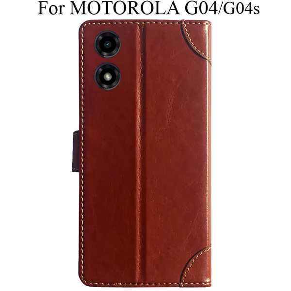 Brown_Premium_Flip_Cover_For_Motorola_G04_Moto_G04S