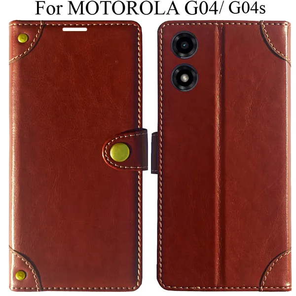 Brown_Premium_Flip_Cover_For_Motorola_G04_Moto_G04S