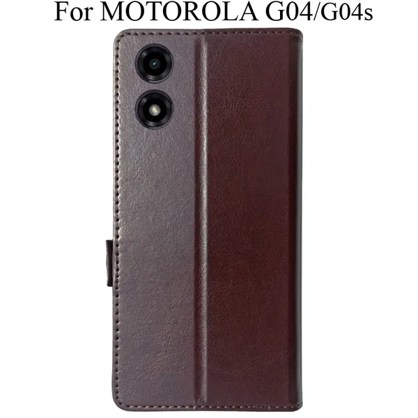 Brown_Premium_Flip_Cover_For_Motorola_G04_Moto_G04S