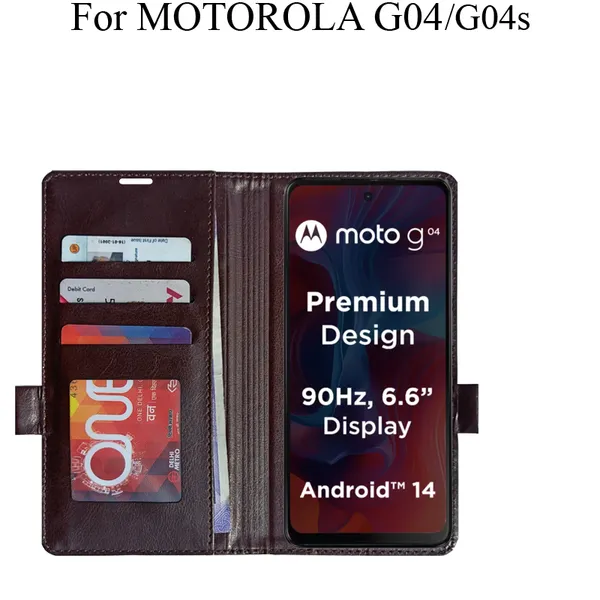 Brown_Premium_Flip_Cover_For_Motorola_G04_Moto_G04S